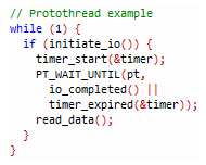 Protothread example